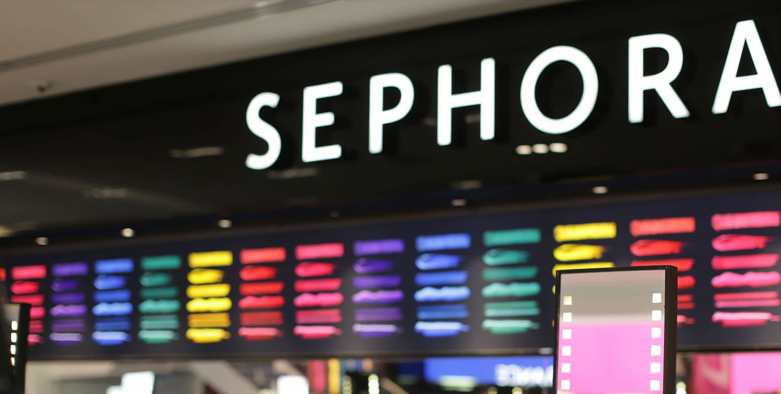 Sephora signage in a store